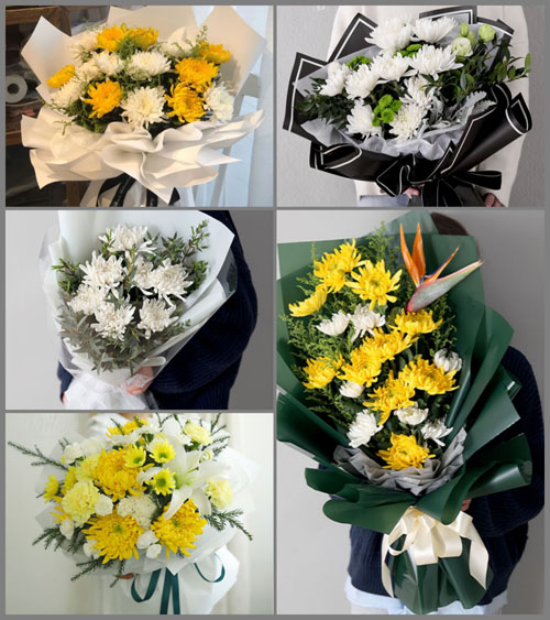 贵州毕节市黔西县沙井乡金山村白事花束代送